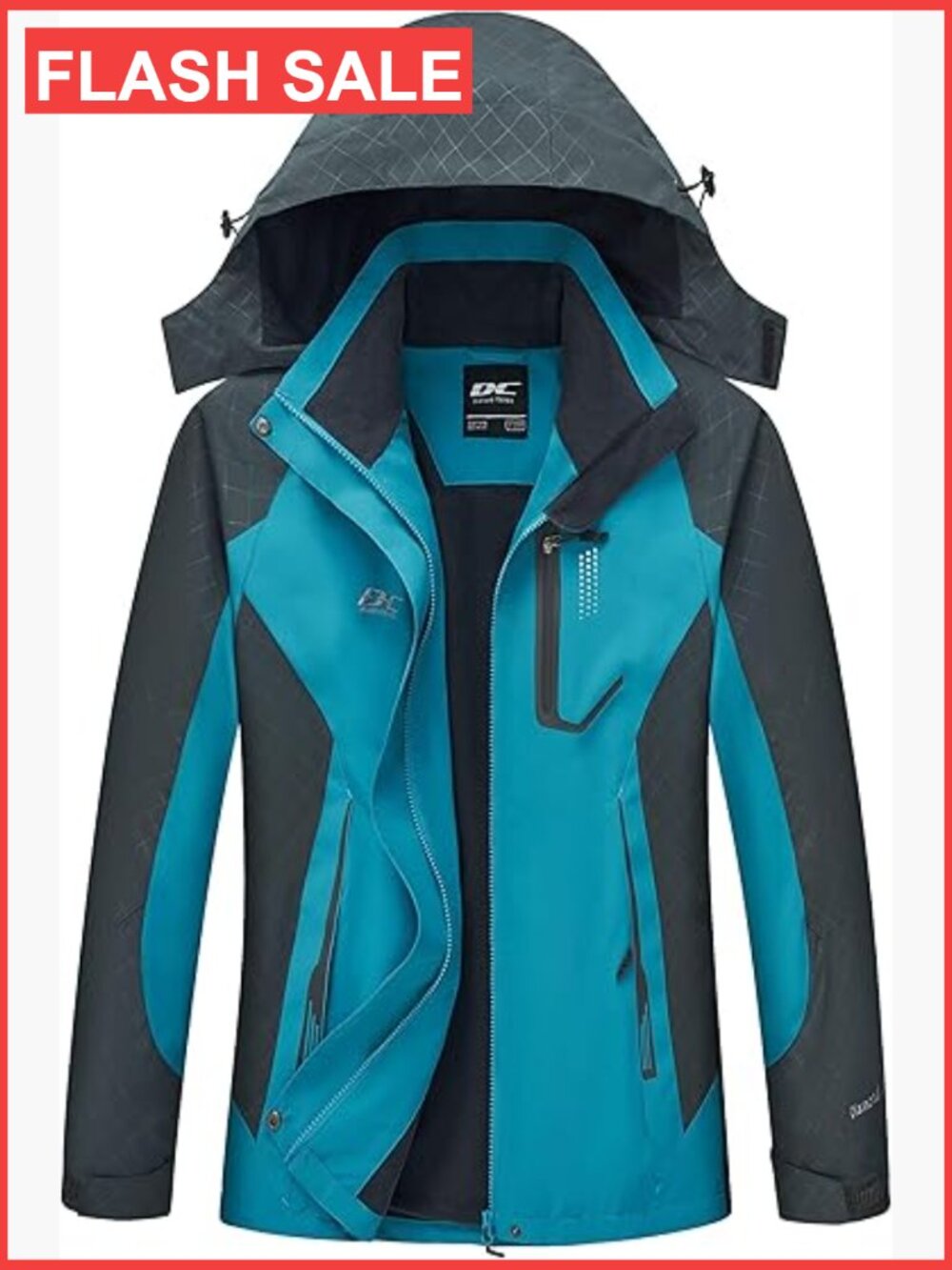 Lightweight Waterproof Rain Jacket with Hood for Hiking Travel